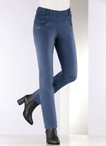 Broek met fonkelende strass steentjes JEANSBLAUW