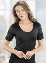 Twee-pack naadloze shirts van biologisch katoen 1X SCHWARZ, 1X WEISS