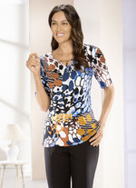Shirt met decoratief lint en decoratief element 