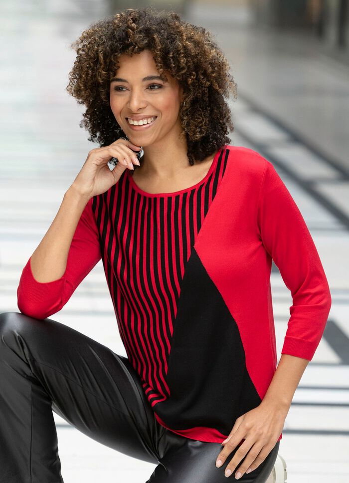 Trui in zacht vloeiend fijn breisel 