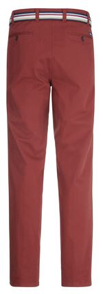 Broek "Br&uuml;hl" met riem in 3 kleuren DONKERROOD
