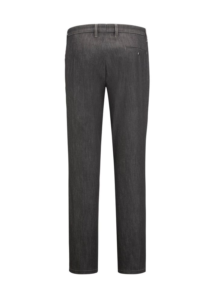 "Klaus Models" onderbuik fijne jeans in 2 kleuren ANTRACIET