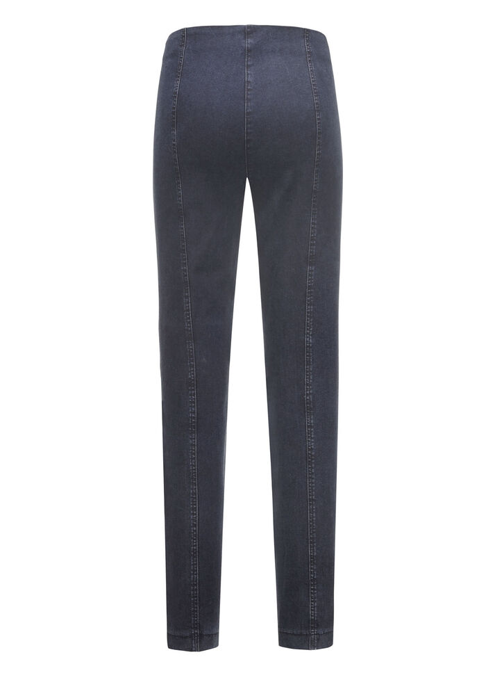 Jeans met trekkoord DONKERBLAUW