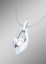 Betoverende kettinghanger met synth. zirkonia 