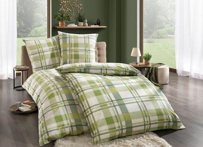 Moderne beddengoedset GROEN