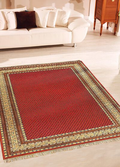 Handgeknoopt oosters tapijt uit India 