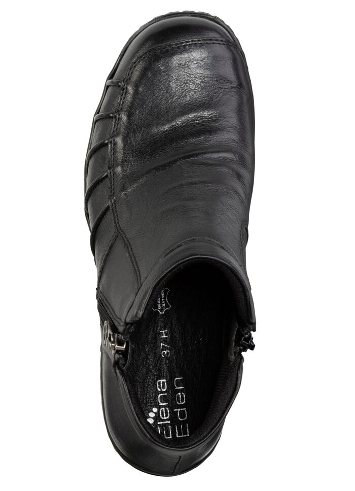 ELENA EDEN, comfortabele dameslaarzen, breedte H, met uitneembaar voetbed ZWART