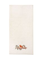 Geborduurde badstof serie ECRU