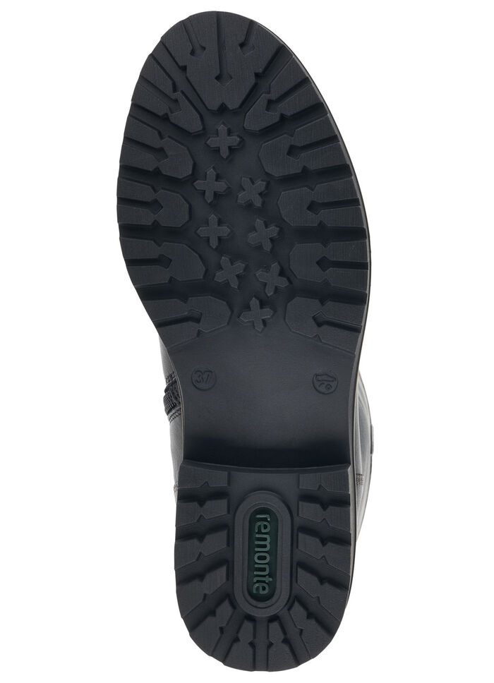 Remonte, gevoerde dameslaarzen, winterschoenen, breedte G, met rits ZWART-KASTANJE