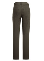 Broek met sportieve chic OLIJFGROEN