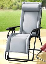 Ontspanningsligstoel met sneldrogende hoes GRIJS