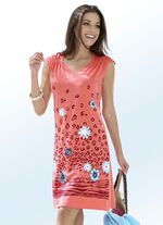 Set van twee jurken met geplaatste print en kapmouwen 