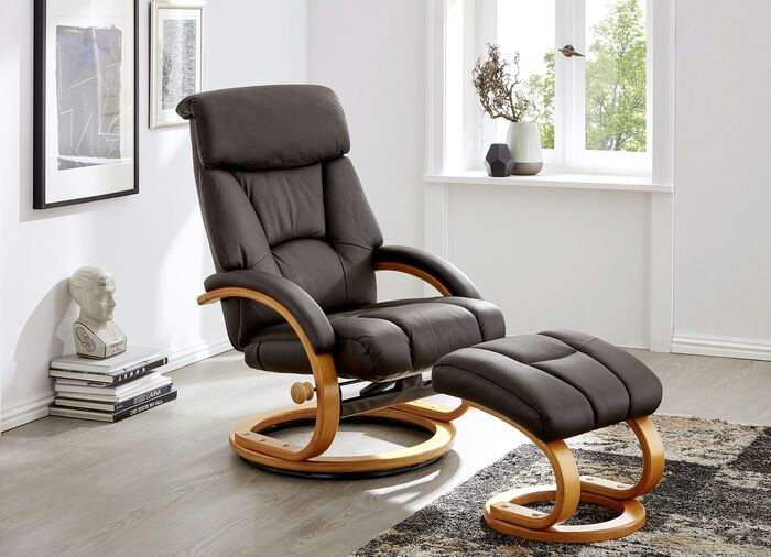 Relaxfauteuil met kruk 
