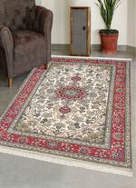 Bruggen, galerij en tapijten in zijdelook 