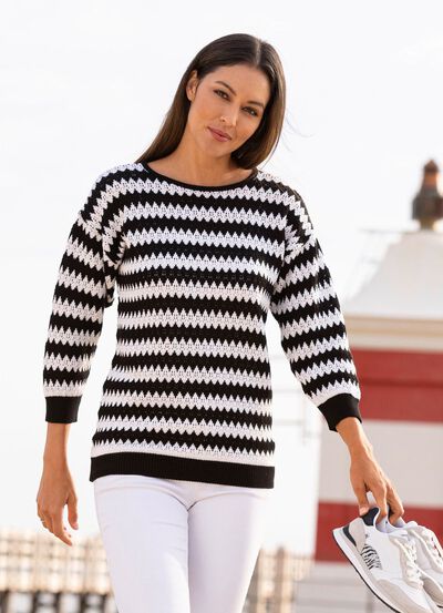 Trui met zigzagmotief 