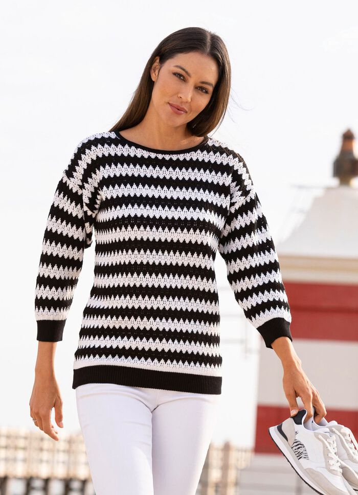 Trui met zigzagmotief 