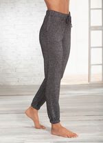 Broek met comfortabele elastische tailleband GRIJS GEM&Ecirc;LEERD