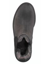 Trendy enkellaarsjes met behaaglijke voering van lamsleer 