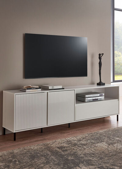 TV-longboard met uitgebreide gegroefde voorkant 