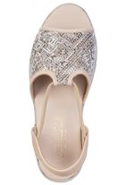 Zomerse damessandalen, breedte G, met elastische banden 