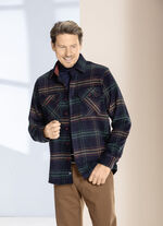 Geruit overshirt van "Milano Italy" MARIENE GROEN TERRACOTTA