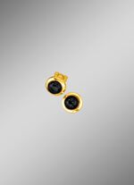 Oorknopjes met echte onyx 