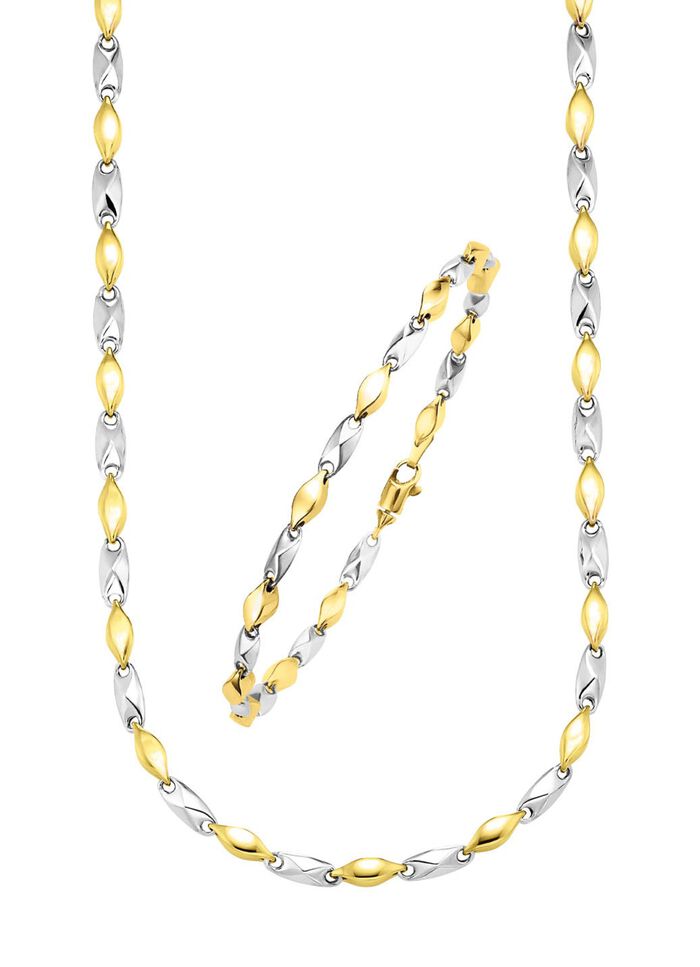 Fantasie kettingset in twee kleuren 