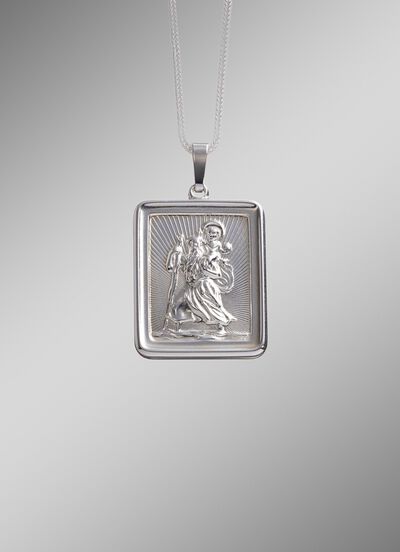 Massief zilveren hanger 