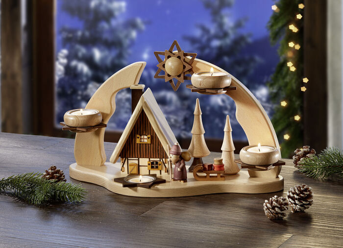 Theelichthouder uit het Ertsgebergte 