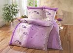 Gemakkelijk strijkbare DOBNIG beddengoedset met ritssluiting LILA