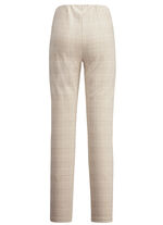 Broek met glencheck-design CAMEL-ECRU
