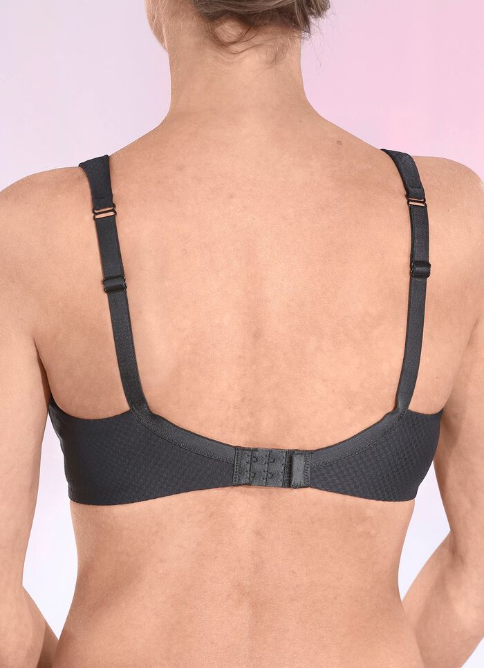 Naturana bh met verstevigde rug ZWART