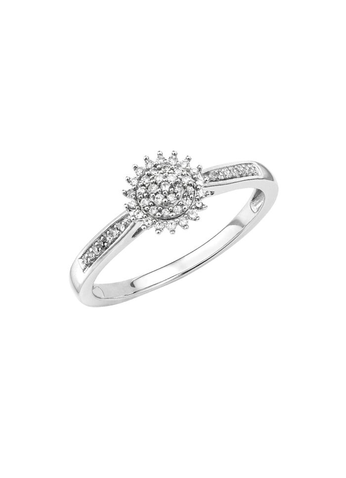 Elegante damesring met 51 diamanten 