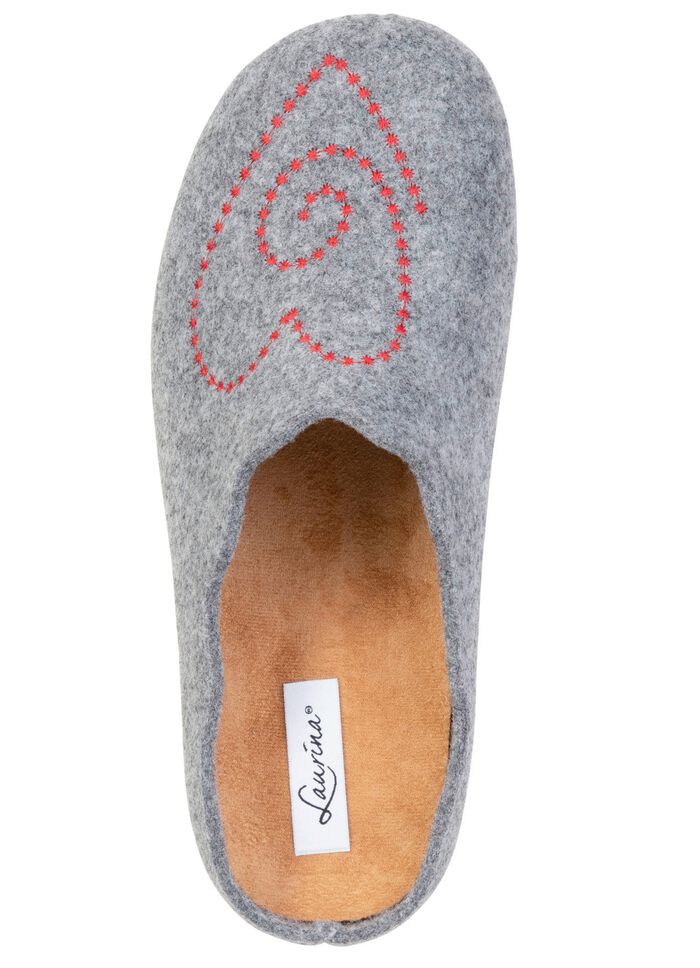 Laurina, klassieke damespantoffels, met uitneembaar voetbed 