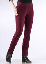 Corduroy broek in pull-on-stijl BORDEAUX