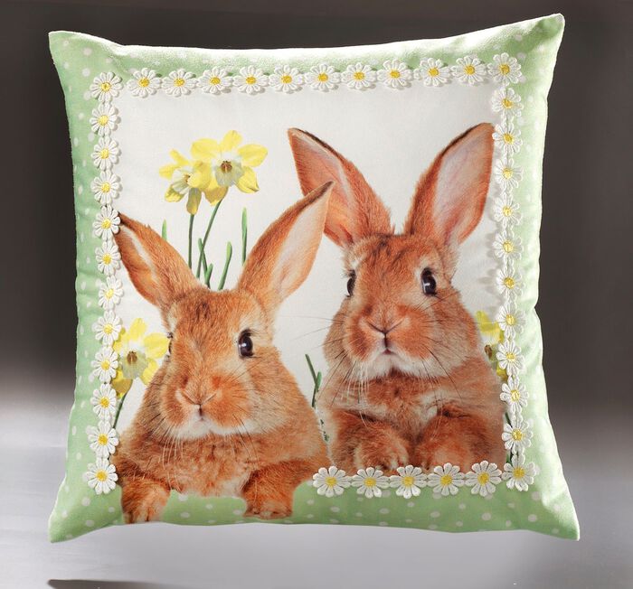 Tafel- en kamerdecoratie met konijnenmotieven 