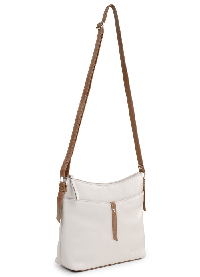 Tas Laurina van volnerf nappaleer KIESEL-COGNAC