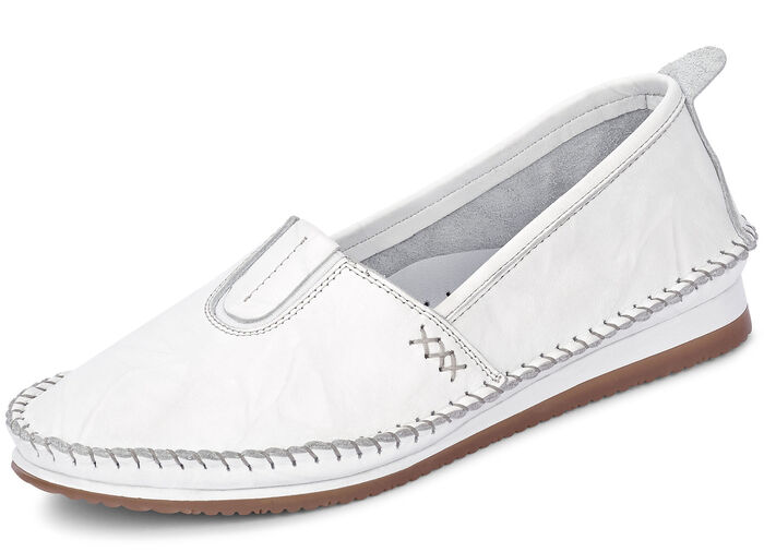 Andrea Conti, lichte damespantoffels, met elastische band WIT