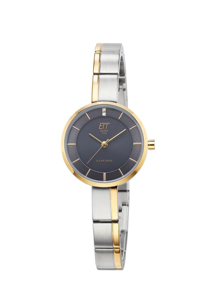 ETT-Solar-dameshorloge ELS-12151-52M met quartz uurwerk 