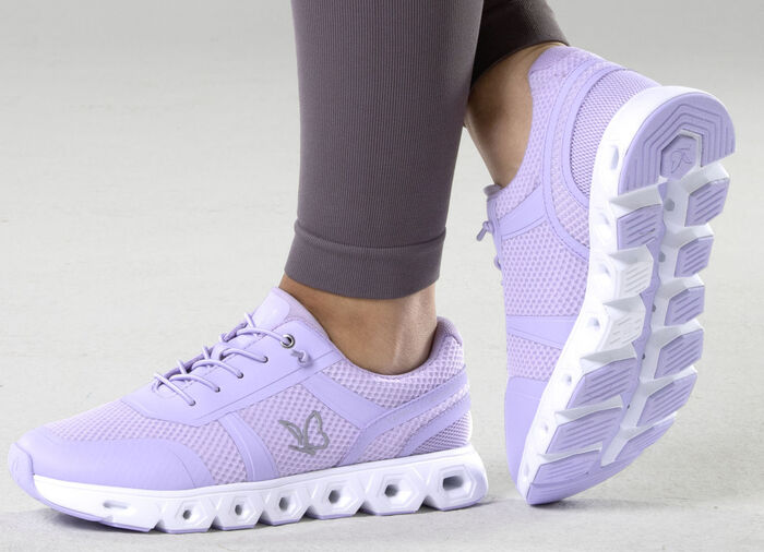 Caprice sneakers met elastische decoratieve vetersluiting FLIEDER