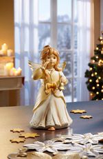 Goebel engel gemaakt van fijn steengoed CHAMPAGNE