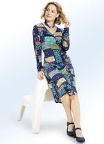 Jurk in wikkel-look 