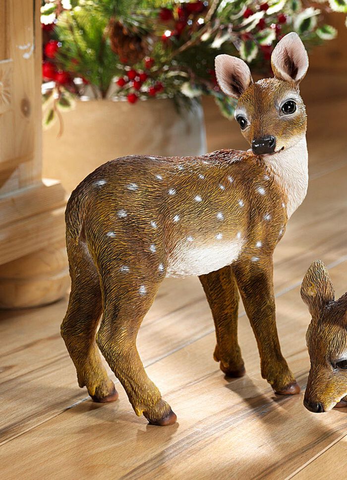 Handbeschilderd reekalf BRUIN-WIT