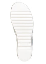 Waldläufer, comfortabele damessandalen, breedte H, met uitneembaar voetbed WIT-BONTE