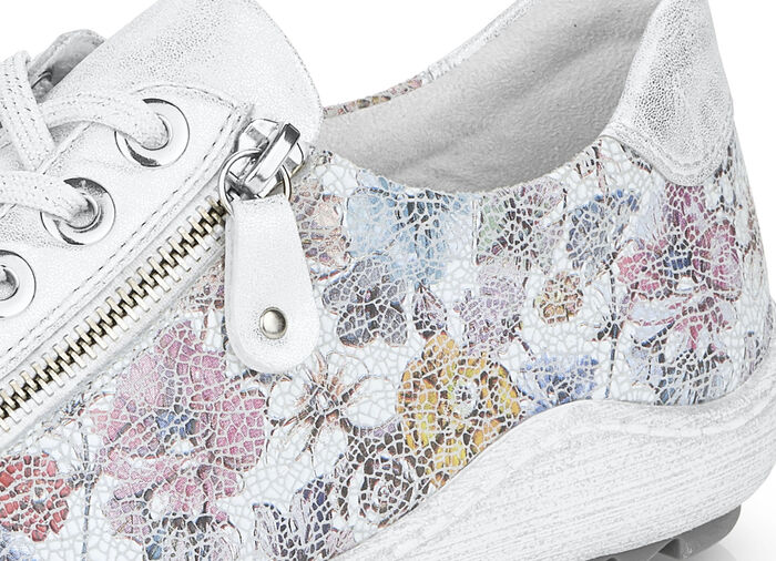 Remonte sneakers met veters ZILVER-BONT