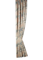 Overgordijn met universele railband BEIGE MET PATROON