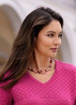 Halsketting met meerdere rijen 