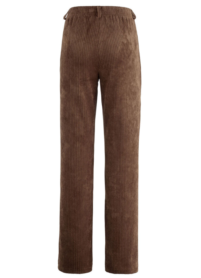 Broek in modieuze breedte COGNAC