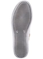 Gemini veterlaarsjes van rundleer met reli&euml;f en een metallic glans MAT GOUD