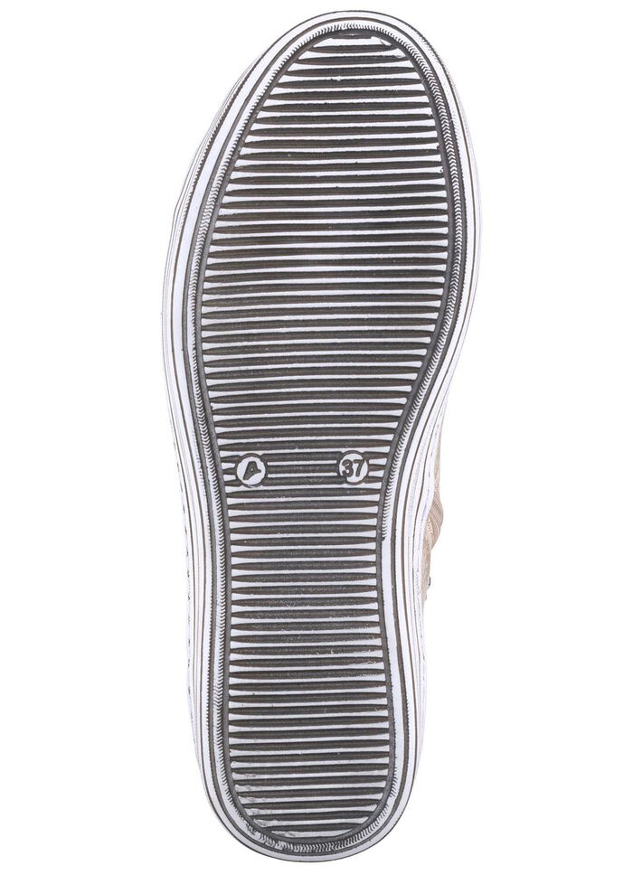 Gemini veterlaarsjes van rundleer met reli&euml;f en een metallic glans MAT GOUD